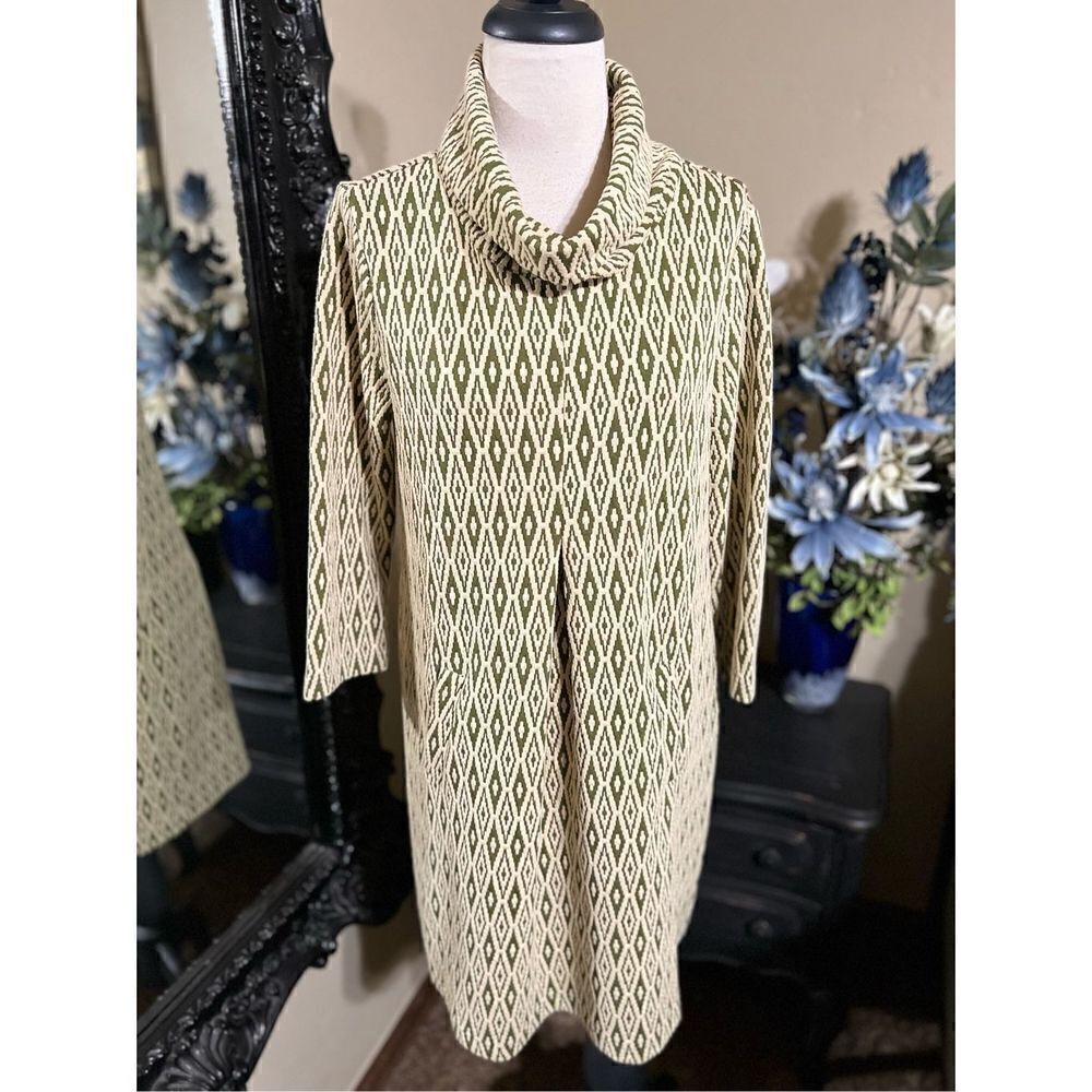Tyler Boe Long Sleeve Cowl Neck Shift Dress Size Small